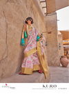 Grey Gold Colour Kuro By Rajtex Printed Georgette Handloom Weaving Saree Wholesalers In Delhi 376005