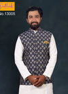 Grey Jute with Jacquard Modi Jacket 13005
