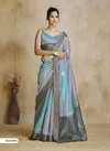 Grey Multi Colour Watermelon Silk By Rajpath Digital Printed Saree Orders In India 920006