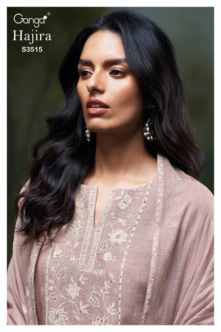 Hajira By Ganga Linen Solid Embroidered Salwar Suit Bulk Orders In India