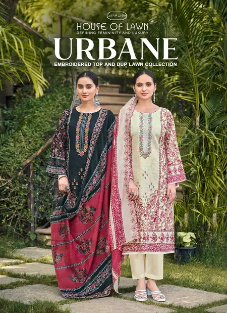 Urbane By House Of Lawn Cotton Printed Pakistani Salwar Suits Wholesalers In Surat