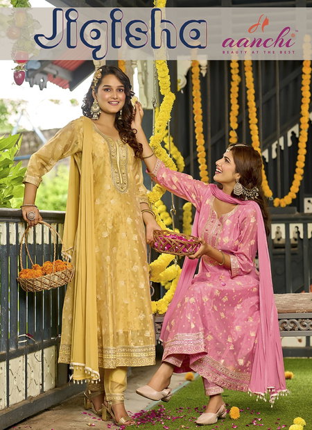 Jigisha By Aanchi Modal Silk Butti Kurti With Bottom Dupatta Wholesale Market