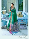 Green RajTex Katriya Silk Pure Silk Weaving Work Designer Traditional Look Saree13001
