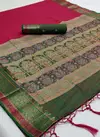 Red Katriya Silk Pure Silk Weaving Work Designer and Wedding Wear Saree 13002-1
