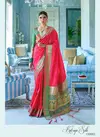 Red Designer RajTex Katriya Silk Pure Silk Weaving Work Weddign And Party Wear Saree 13002