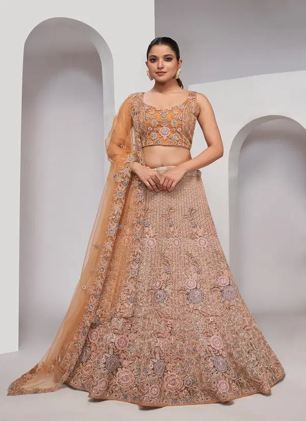 KF 458 To KF 468 By Kesar Fab Function Wear Soft Net Lehenga Choli Wholesale Shop In Surat