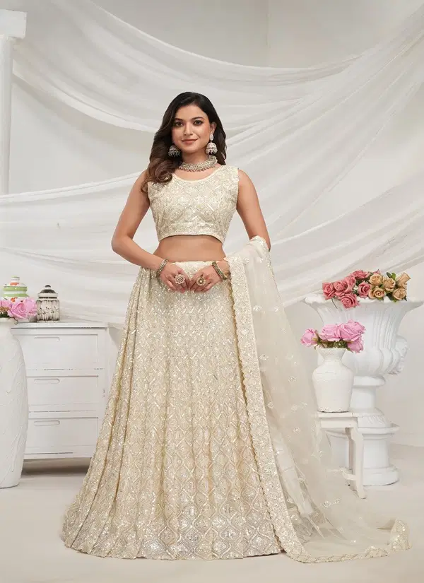 KF 428 To KF 433 By Kesar Fab Occasion Wear Soft Net Lehenga Choli Wholesale Online