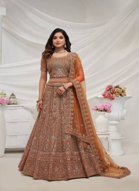 Kesar Fab Wedding Wear Soft Net Lehenga Choli Wholesale In India KF 476 Mustrad