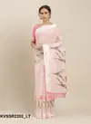 Pink Kessi Pooja Cotton Linen Traditional Printed Designer Saree 2202