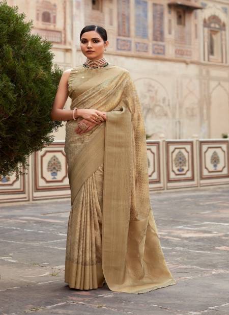 Khaki Colour Kavisha Silk By Rajpath Occasion Tissue Silk Sarees Wholesale Shop In Surat 300004