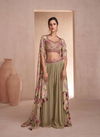 Khaki Multi Colour Simayaa By Sayuri Chinon Silk Wedding Wear Designer Readymade Suits Manufacturers