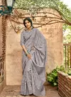 Grey Color LT Fabrics Daily Wear Rich Look Silk Saree 110