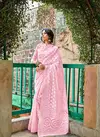Light Pink Color Casual Wear LT Fabrics Designer Saree Collection 107