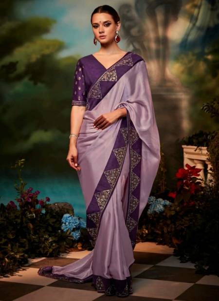 Lavendar Colour Kajal Vol 12 Fancy Wear Wholesale Designer Sarees 5249