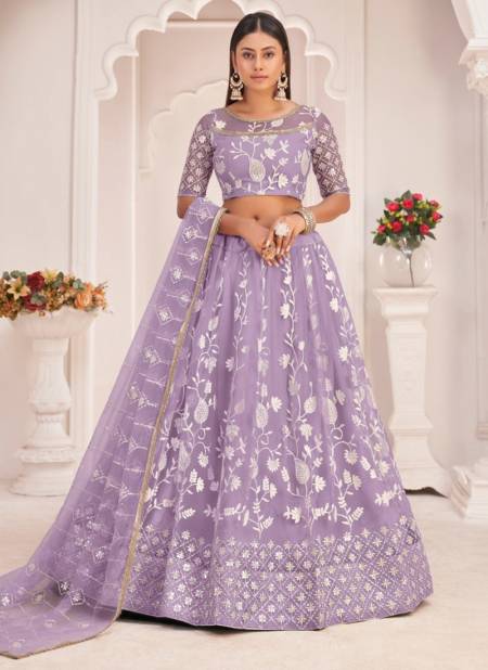 Lavendar Colour Narayani Fashion Designer Wholesale Party Wear Lehenga Choli 2112 C