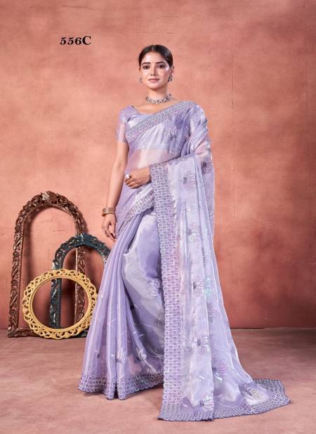 Lavender Colour 556 A To D By Suma Designer Burberry Occasion Wear Saree Wholesale Suppliers In Mumbai 556 C