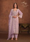 Lavender Colour Aanaya Vol 175 By Twisha Soft Organza Salwar Suits Wholesale Market In Surat 7504