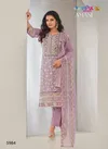 Lavender Colour Amani By Vipul Organza Chiffon Embroidery Salwar Kameez Suppliers In India 5984
