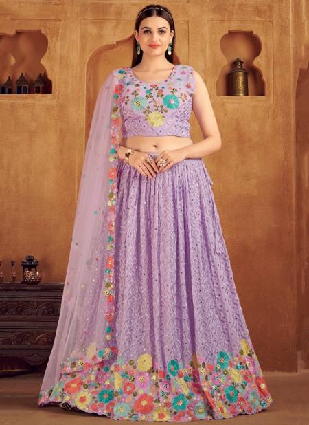 Lavender Colour Amoha C1937 Colors Wholesale Party Wear Lehenga Choli Catalog C1937 A