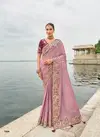 Lavender Colour Anaara By Tathastu 7001 To 7011 Series Viscose Tissue Silk Wedding Wear Saree Suppliers in Mumbai TE 7004