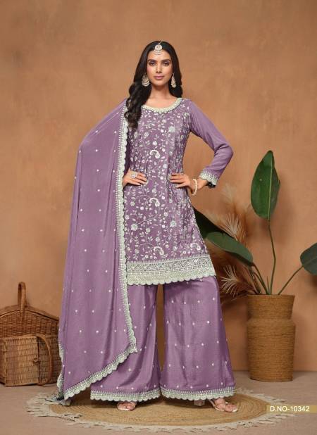 Lavender Colour Anjubaa Vol 34 By Anjubaa Wedding Wholesale Salwar Suits Suppliers In Mumbai 10342