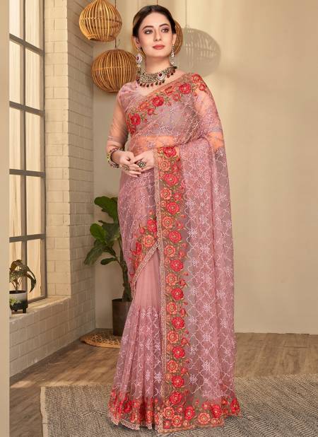 Lavender Colour Gracious Designer Wholesale Wedding Sarees Catalog 1503