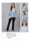 Lavender Colour Janasya Party Wear Ladies Top Catalog 4096