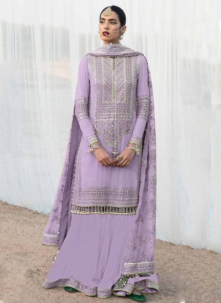 Lavender Colour KF 142 Colors Pakistani Suits Catalog 142 A
