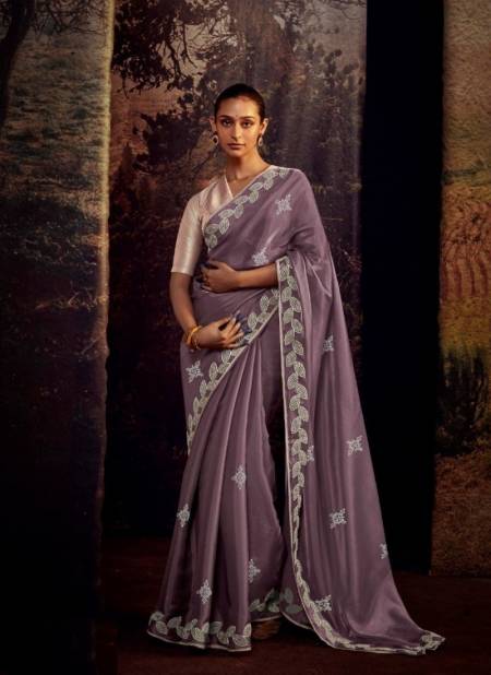 Lavender Colour Kajal 13 By Kimora Fancy Soft Function Wear Designer Saree Catalog 5262