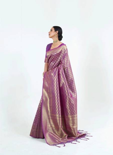 Lavender Colour Kumbhi Silk 123004 Colours By Rajtex Wedding Wear Sarees Wholesale Online 123004 I