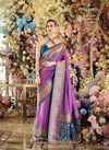 Lavender Colour Minakari By Rajpath Banarasi Silk Designer Saree Wholesale In India 780007