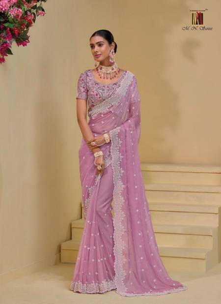 Lavender Colour Mn 7500 Designer Saree Wholesale Clothing Distributors In Mumabi 7508