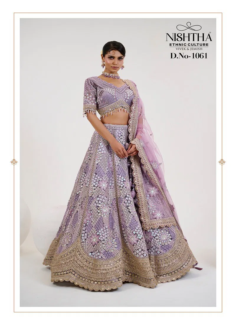 Lavender Colour Nishtha Bridal Vol 2 By Nishtha Designer Lehenga Choli Wholesale Online 1061