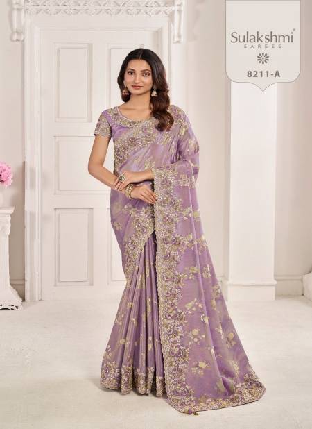 Lavender Colour Noor Hit Collection By Sulakashmi Soft Fancy Saree Wholesale Price In Market 8211A