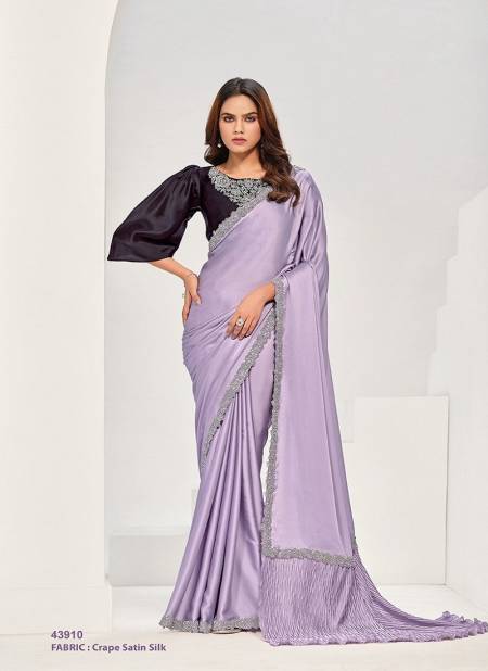 Lavender Colour Norita Saanjh By Mahotsav Designer Party Wear Saree Online Wholesale 43910