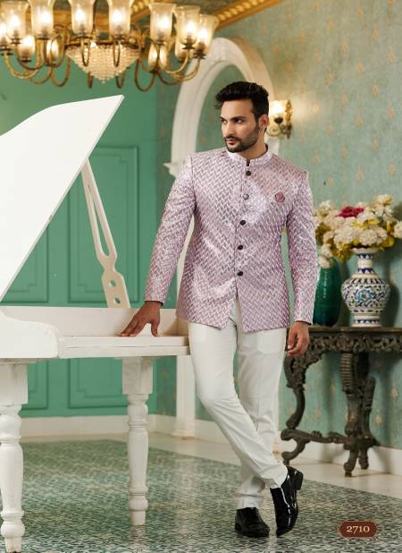 Lavender Colour Party Wear Mens Designer Jodhpuri Suit Wholesale Clothing Distributors In India 2710
