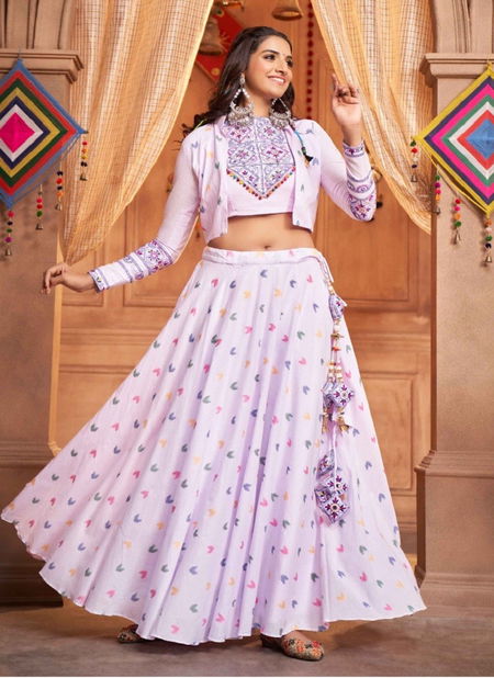 Lavender Colour Raas Vol 9 By Shubhkala Designer Lehenga Choli Catalog 2357 Catalog