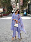Lavender Colour Rubina By Zaveri Cotton Embroidery Readymade Suits Wholesale Online 1322