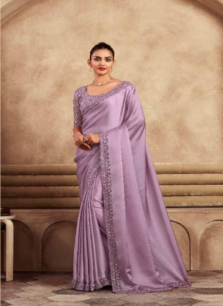Lavender Colour Sarvaratna By TFH Heavy Designer Party Wear Saree Wholesale In Delhi SRV-7901