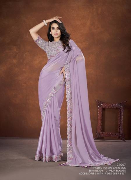 Lavender Colour Shah Saki 24000 Mahotsav New Designer Wear Saree Suppliers in India 24007