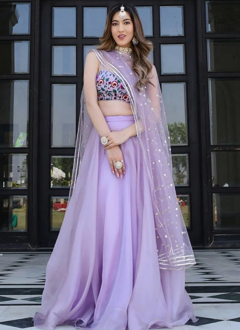 Lavender Colour Vol 23 By Zeel Clothing Designer Printed Lehenga Choli Orders In India 15065