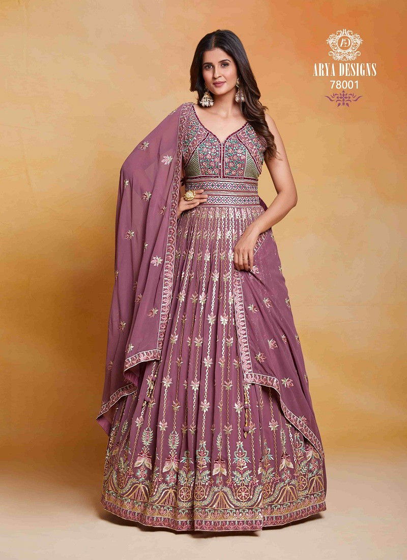 Lavender Colour Zoya Vol 4 By Arya Designs Gown Catalog 78001