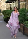 Lavender Colour Zulika By Zaveri Cotton Printed Embroidery Online Readymade Suits Wholesale 1314
