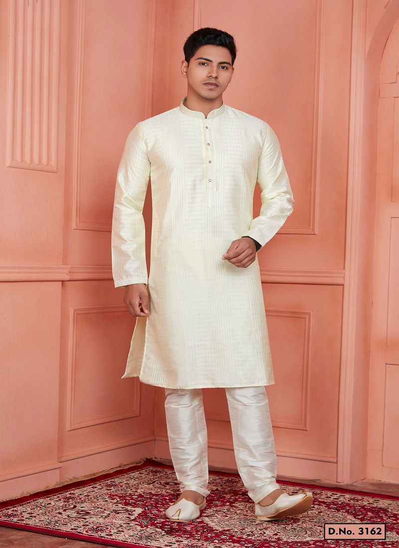 Lemon Colour 1658 Function Wear Mens Indo Western Surat Wholesale Online 3162