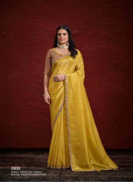 Lemon Colour Aaina Mohmanthan By Mahotsav Designer Wedding Wear Saree Suppliers In India 24202