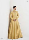 Lemon Colour Ekaya By Aashirwad Premium Silk Gown With Dupatta Wholesalers In Delhi 10015