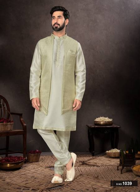 Lemon Colour GS Fashion Occasion Wear Mens Designer Modi Jacket Kurta Pajama Orders In India 1039