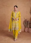 Lemon Colour Liyana Vol 2 By Gulkayra Real Chinon Readymade Suits Suppliers In India 7415-I