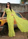 Lemon Subhash Saree Gardenia vol 8 Designer Floral Print All Over Work Georgette Daily Wear and office Wear Saree 31743