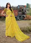 Lemon Yellow Subhash Saree Gardenia vol 8 Designer Floral Print All Over Work Georgette Daily Wear and office Wear Saree 31754